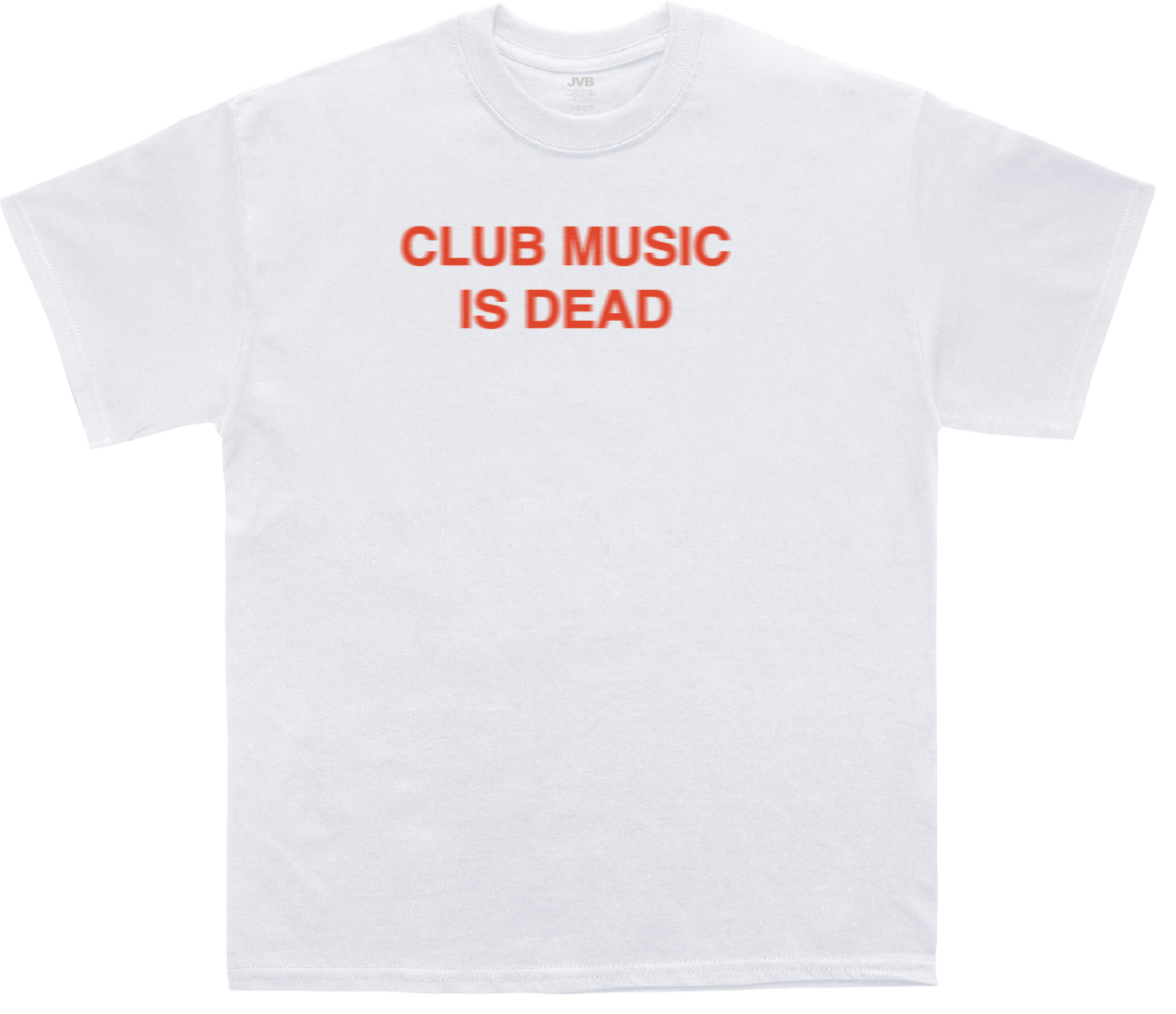 Club Music is Dead White Tee