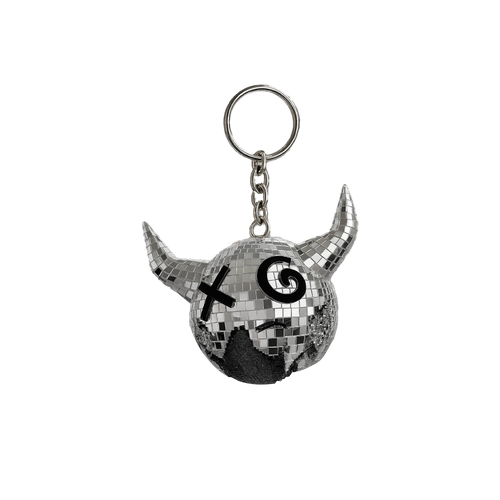 Demonhead Mirror Ball Keychain