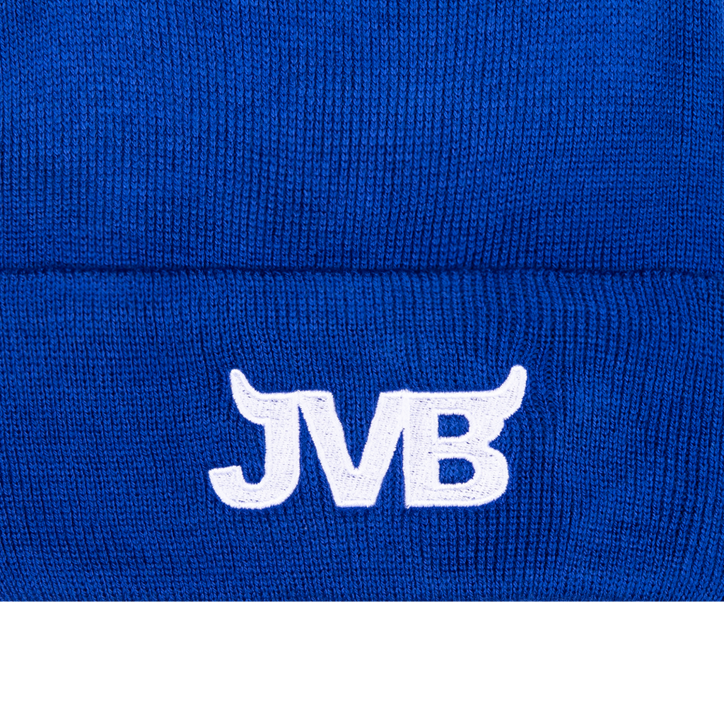 Blue JVB Embroidered Beanie