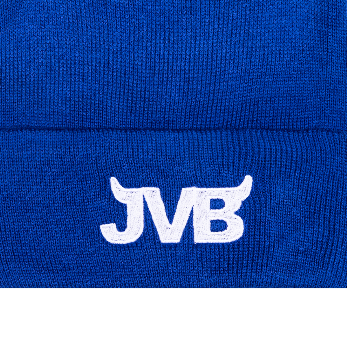 Blue JVB Embroidered Beanie