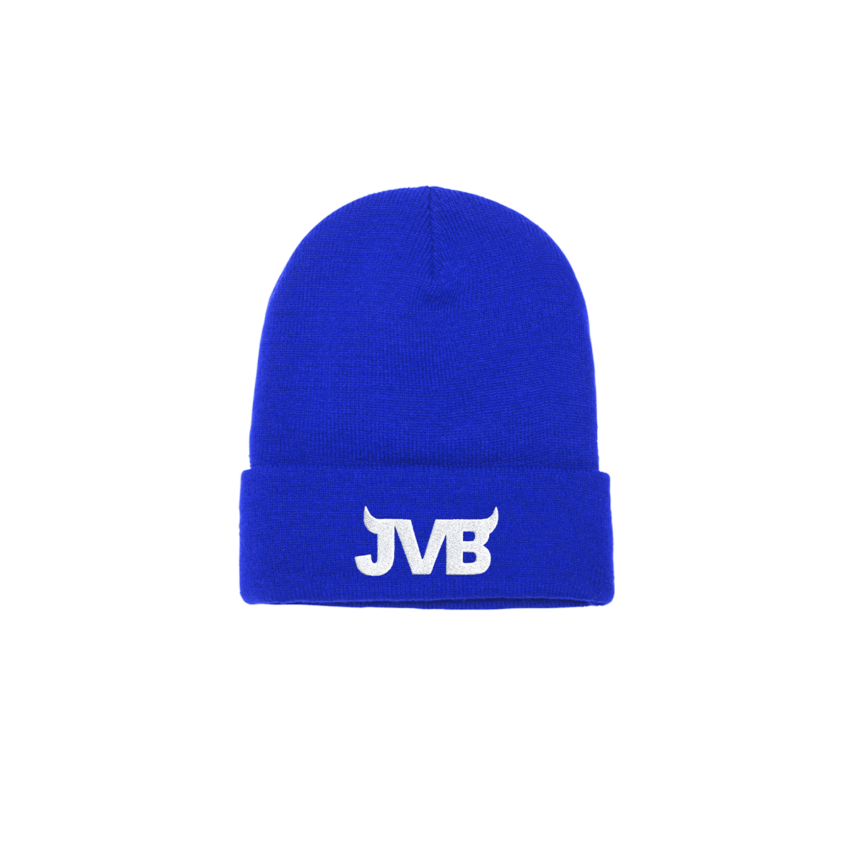 Blue JVB Embroidered Beanie